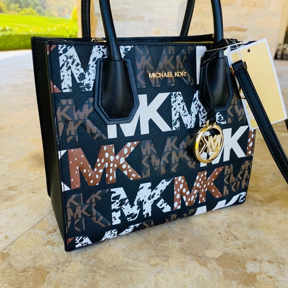 Michael Kors Graphic logo Mercer Satchel&wallet - Picture 4 of 16